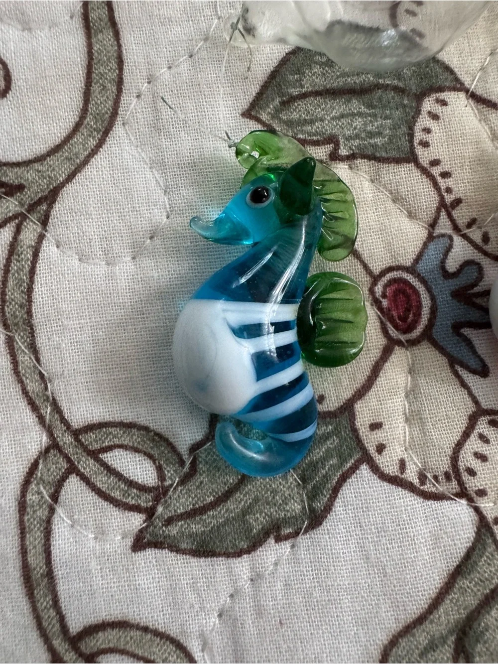 Handblown Floating Aquarium Glass Seahorse Figurines